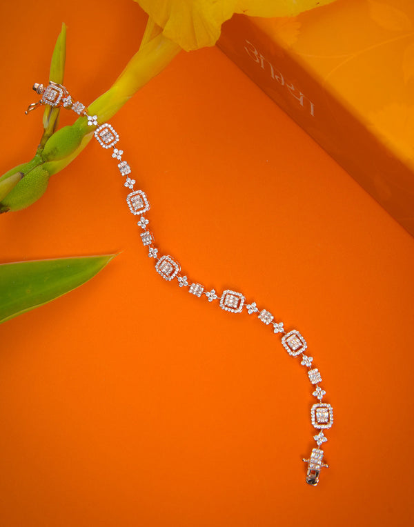 Starlight rose gold loose Tennis Bracelet